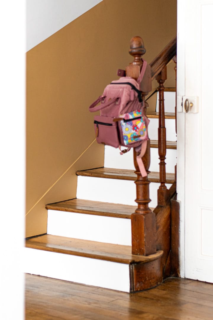 L'escalier vers les chambres, par l'Agence Bérénice Alandi, Architecte d'intérieur en Finistère Sud 29